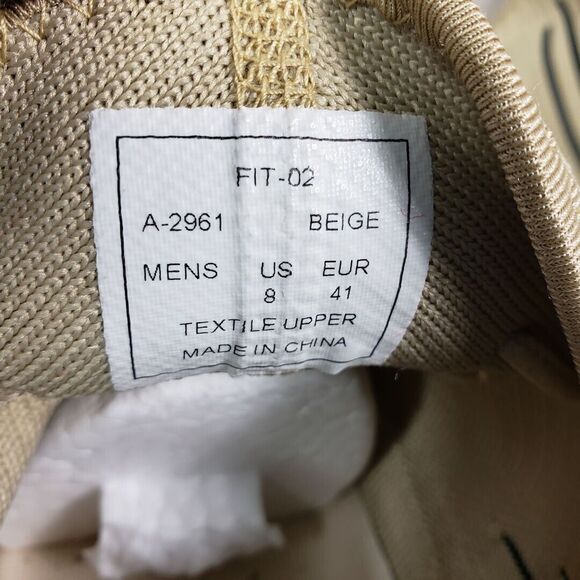 AKADEMIKS Shoes Mens 8 M Beige Fit 2.0 Knit Jogger Sneakers Trendy Stylish - Picture 9 of 13